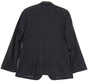 Dolce & Gabbana Black Micro Stripe Cashmere Blend Blazer - 40