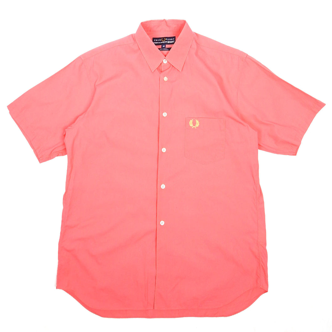 Fred Perry x CDG Short Sleeve Shirt Pink Medium