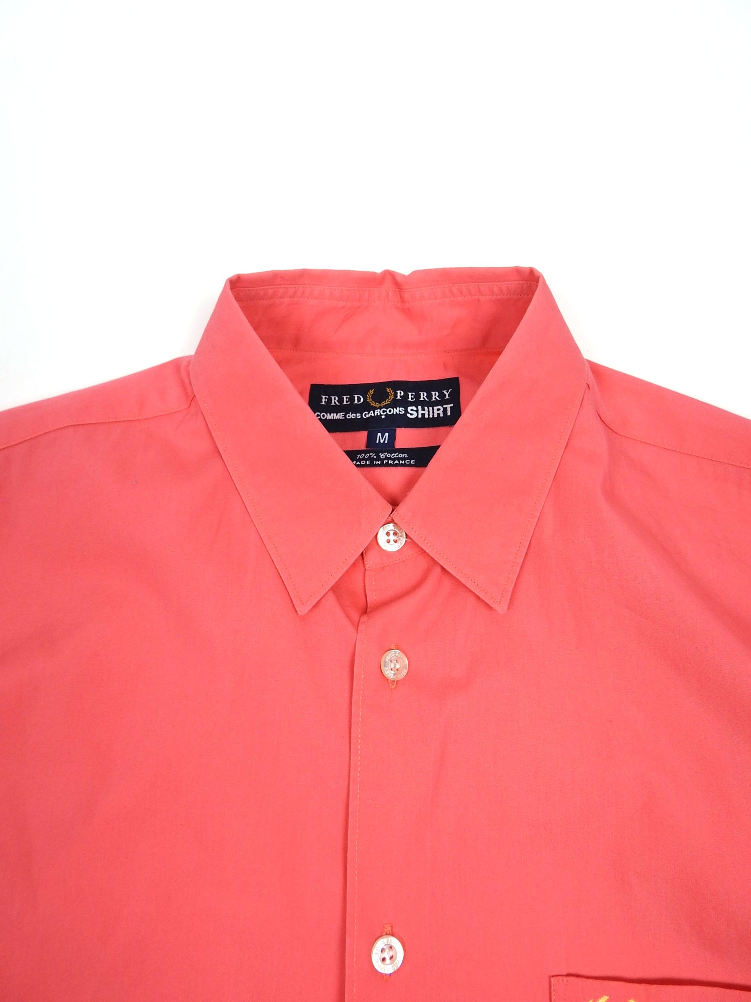 Fred Perry x CDG Short Sleeve Shirt Pink Medium – I Miss You MAN