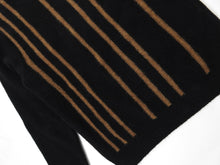 Load image into Gallery viewer, Ferragamo Striped Knit Black Small
