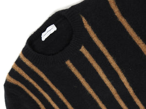 Ferragamo Striped Knit Black Small