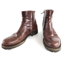Load image into Gallery viewer, Salvatore Ferragamo Burgundy Soffio Side Zip Leather Boot - 11
