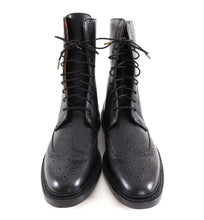 Load image into Gallery viewer, Florsheim by Duckie Brown Black Leather Oxford Lace up Ankle Boots - 10
