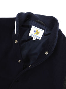 Golden Bear Wool Varsity Jacket Navy/Grey Medium
