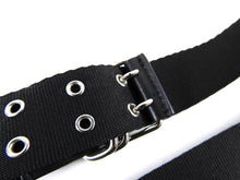 Load image into Gallery viewer, Givenchy Black and Red Canvas Logo Belt
