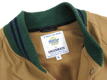Load image into Gallery viewer, Golden Bear x Unionmade Camel Green Collar Bomber - XL

