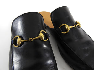 Gucci Horsebit Black Slip-On Loafers - 10