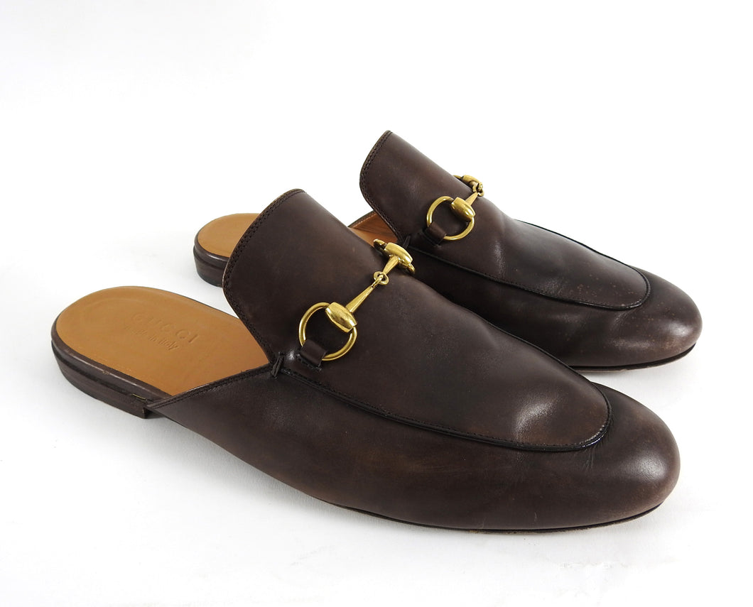 Gucci Horsebit Brown Slip-On Loafers