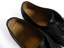Load image into Gallery viewer, Gucci Black and Navy Tartan Oxford Shoes - 10
