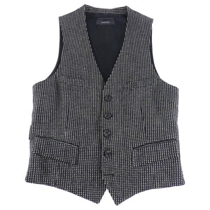 Gucci Black and White Wool Formal Vest - 36 