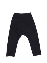 Load image into Gallery viewer, Hope Black Lightweight Slim Drop Crotch Trouser - 30
