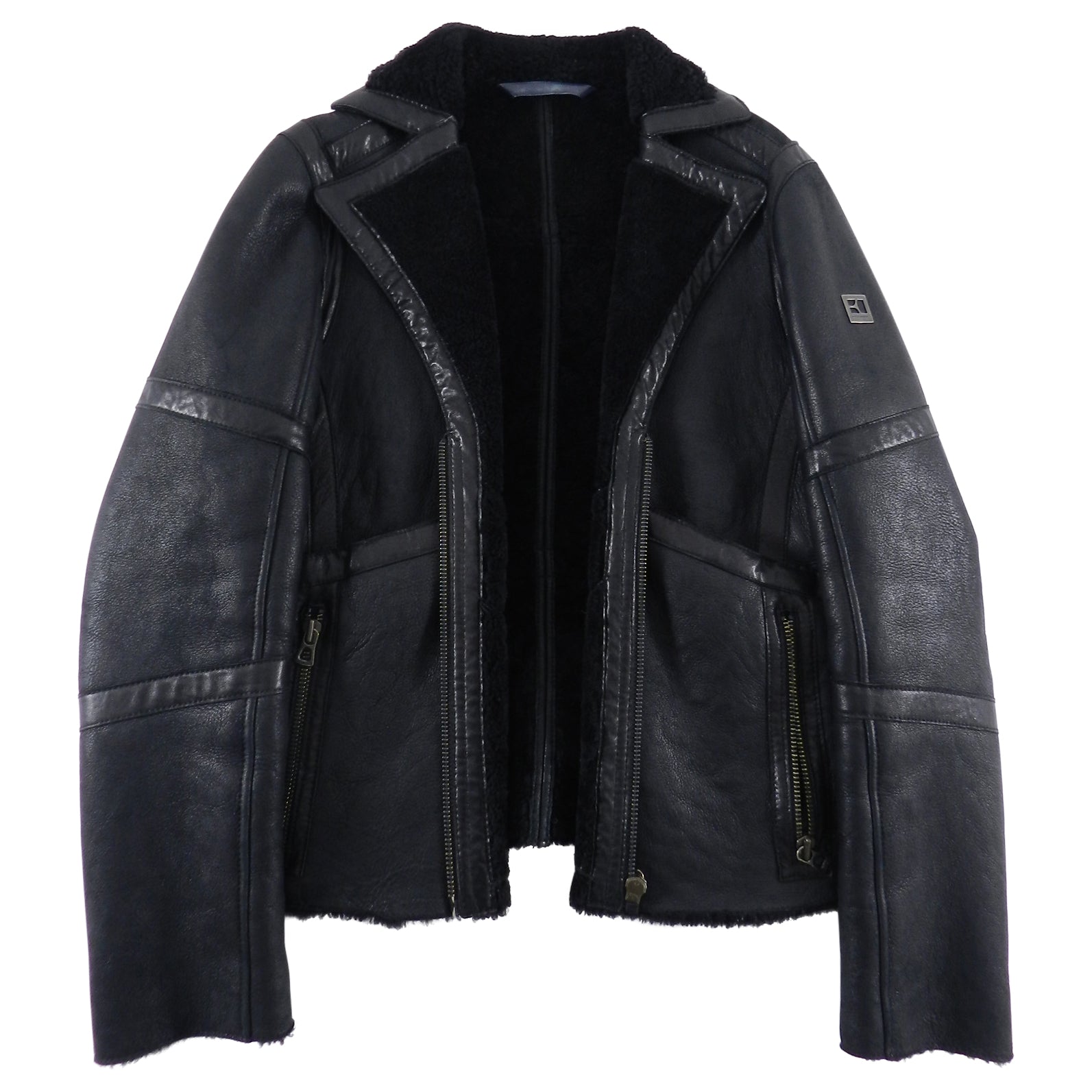 Hugo boss shearling jacket best sale