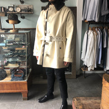Load image into Gallery viewer, Berluti Cream Shearling Lined Canvas Coat - M
