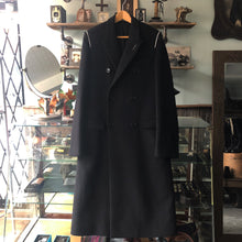 Load image into Gallery viewer, Dior Homme Black Cashmere Blend Raw Edge Coat - M
