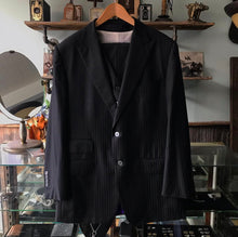 Load image into Gallery viewer, Tom Ford Black Pinstripe Three Piece Suit - 42
