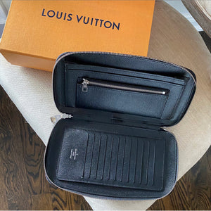 Louis Vuitton Black Damier Graphite Atoll Organizer Grey Cloth ref.304439 -  Joli Closet