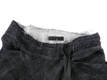 Load image into Gallery viewer, InAisce Grey Linen Trousers With Leather Drawstring - 34
