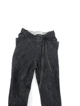 Load image into Gallery viewer, InAisce Grey Linen Trousers With Leather Drawstring - 34
