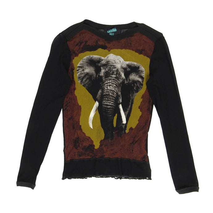 Jean Paul Gaultier 90s Mesh Elephant Long Sleeve