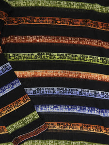 Jean Paul Gaultier 90s Mesh Stripe Long Sleeve XL