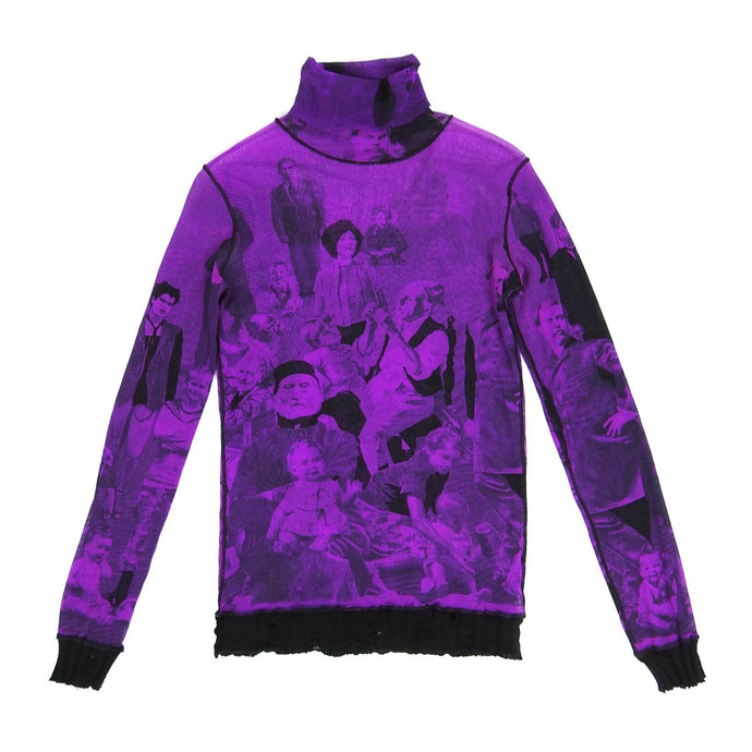 Jean Paul Gaultier 90s Mesh Turtleneck Large