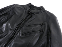 Load image into Gallery viewer, Julius 7 Tokyo Fall 2012 Black Leather Slim Fit Moto Jacket - XS
