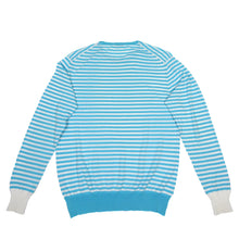Load image into Gallery viewer, Kiton Perforated Long Sleeve Blue/White Small
