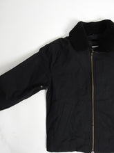 Load image into Gallery viewer, Margaret Howell MHL Waxed Jacket with Removable Wool Liner and Fleece Collar Black Small
