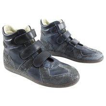 Load image into Gallery viewer, Maison Margiela Dark Grey High Top Vel cro Gat Sneakers
