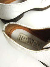 Load image into Gallery viewer, Margiela Replica Ceremonial Military Cracked Leather Derbies White 41
