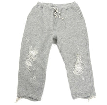 Load image into Gallery viewer, Miharayasuhiro Grey Cropped Distressed Joggers

