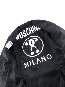 Moschino Couture Black Logo Interior Blazer - 38 
