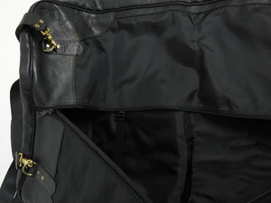 Nike for NBC Vintage Black Leather Garment Bag
