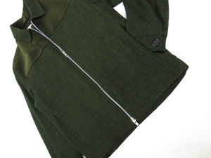 Oliver Spencer Corduroy/Wool Zip Up Jacket Green 38