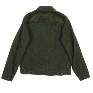Oliver Spencer Corduroy/Wool Zip Up Jacket Green 38