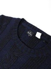Load image into Gallery viewer, Paul Smith Cableknit Sweater Navy Medium
