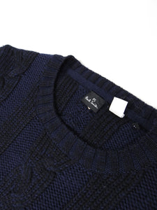 Paul Smith Cableknit Sweater Navy Medium