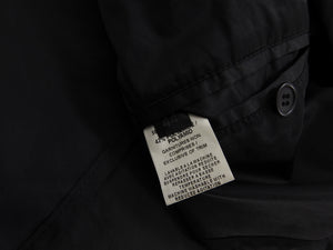 Philippe Dubuc Black Nylon Belted Trench Coat - S