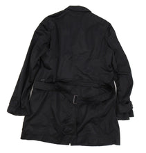 Load image into Gallery viewer, Philippe Dubuc Black Nylon Belted Trench Coat - S
