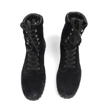 Load image into Gallery viewer, Prada Suede Lace Up Boots Black UK8.5
