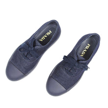 Load image into Gallery viewer, Prada Shell Toe Sneaker Navy UK 6.5
