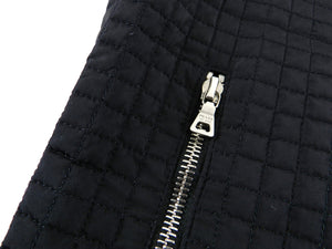 Prada Black Nylon Quilted Zip Vest - M