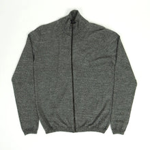 Load image into Gallery viewer, Prada Speckle Zip Up Sweater Grey Size 50
