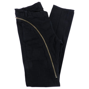 Rick Owens DRKSHDW Asymmetric Zip Black Trousers - XS – I Miss You MAN