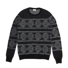 Load image into Gallery viewer, Saint Laurent Knit Sweater Black/Grey Small
