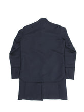 Load image into Gallery viewer, Sacai AW’16 Frayed Overshirt Coat Navy Size 2

