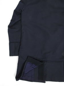 Sacai AW’16 Frayed Overshirt Coat Navy Size 2
