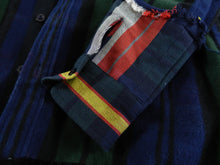 Load image into Gallery viewer, Sacai Fall 2017 Green and Blue Check Double Faced Flannel Shirt - L
