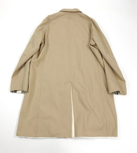 Sacai Beige Single Breasted Cotton Long Trench Coat - M