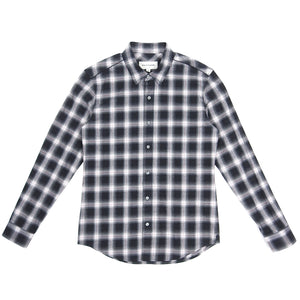 Solid Homme Check Shirt Black/White Size 46